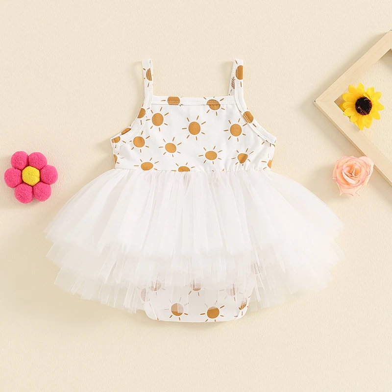 Newborn Baby Girl Clothes Sleeveless Square Neck Rainbow Patch Frill Princess Layered Mesh Romper Dress
Newborn Baby Girl Clothes Sleeveless Square Neck Rainbow Patch Frill Princess Layered Mesh Romper Dress