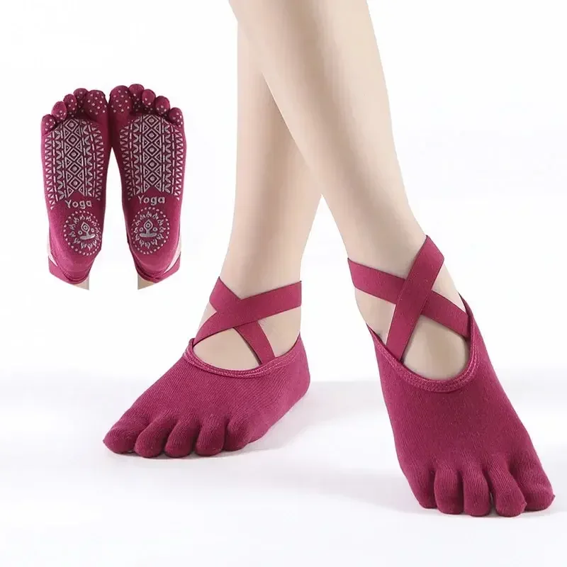 Ladies' Breathable Yoga Socks Ballet Dance Professional Anti Slip Silicone Bandage Cotton Socks Pilates Fitness Room Split Toe
Ladies' Breathable Yoga Socks Ballet Dance Professional Anti Slip Silicone Bandage Cotton Socks Pilates Fitness Room Split Toe