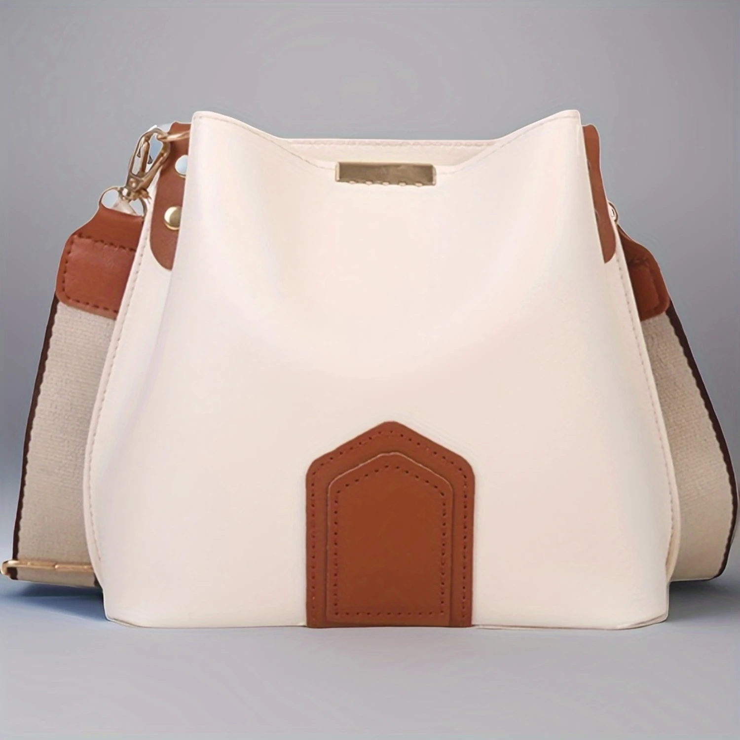 Shoulder Bag, Elegant Bucket Crossbody Bag, Fashion PU Leather Handbag, Solid Color Purse With Adjustable Strap
Shoulder Bag, Elegant Bucket Crossbody Bag, Fashion PU Leather Handbag, Solid Color Purse With Adjustable Strap