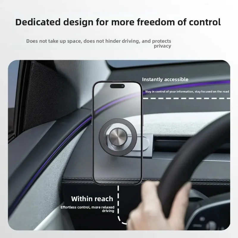Invisible Magnetic Phone Holder Stand Applicable to Tesla Model 3 Model Y Refresh Car Base
Invisible Magnetic Phone Holder Stand Applicable to Tesla Model 3 Model Y Refresh Car Base