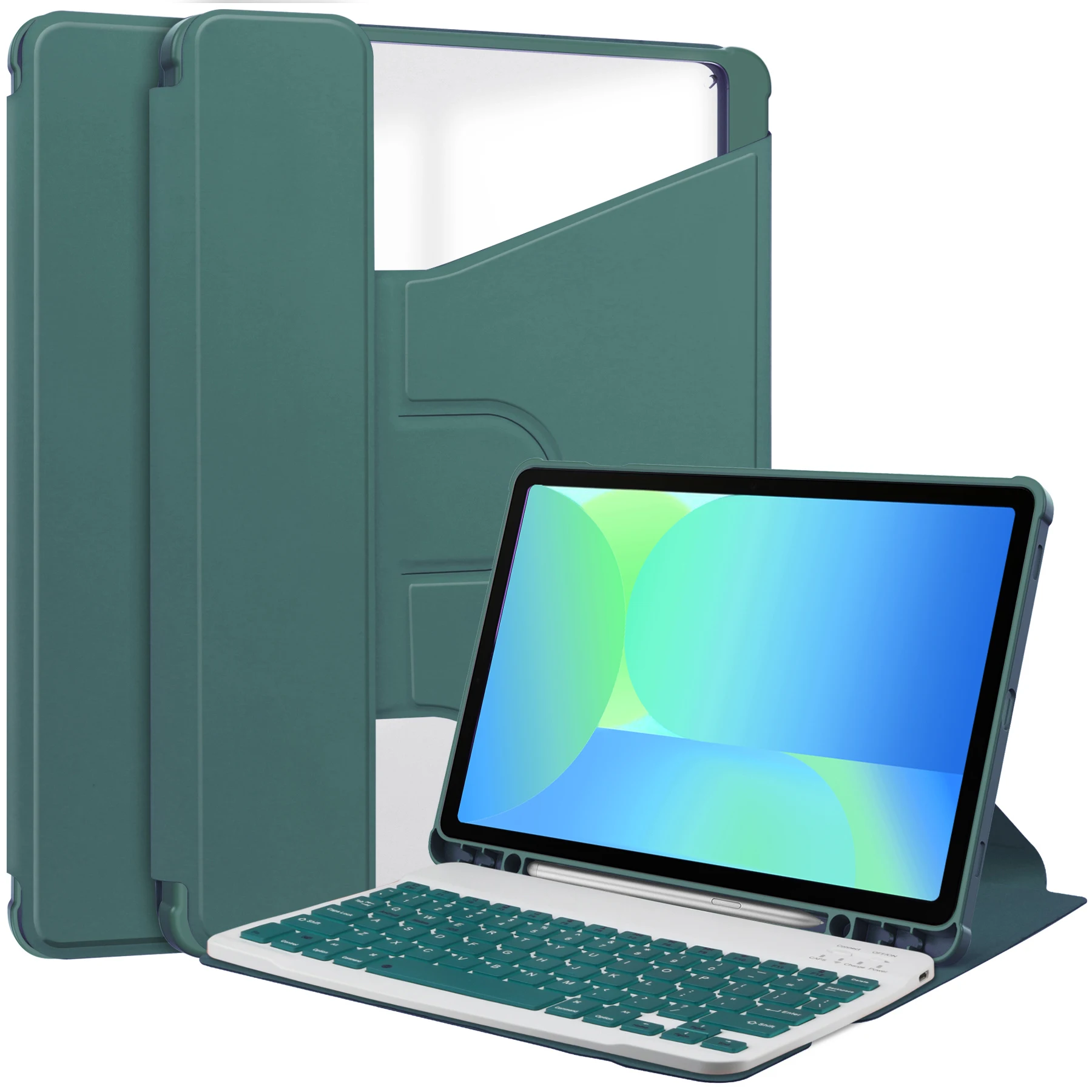 Case For Samsung Galaxy Tab S10 FE / S9 FE (Model SM-X520/X526B/X510/X516) Tablets Transparent 360°rotary keyboard
Case For Samsung Galaxy Tab S10 FE / S9 FE (Model SM-X520/X526B/X510/X516) Tablets Transparent 360°rotary keyboard