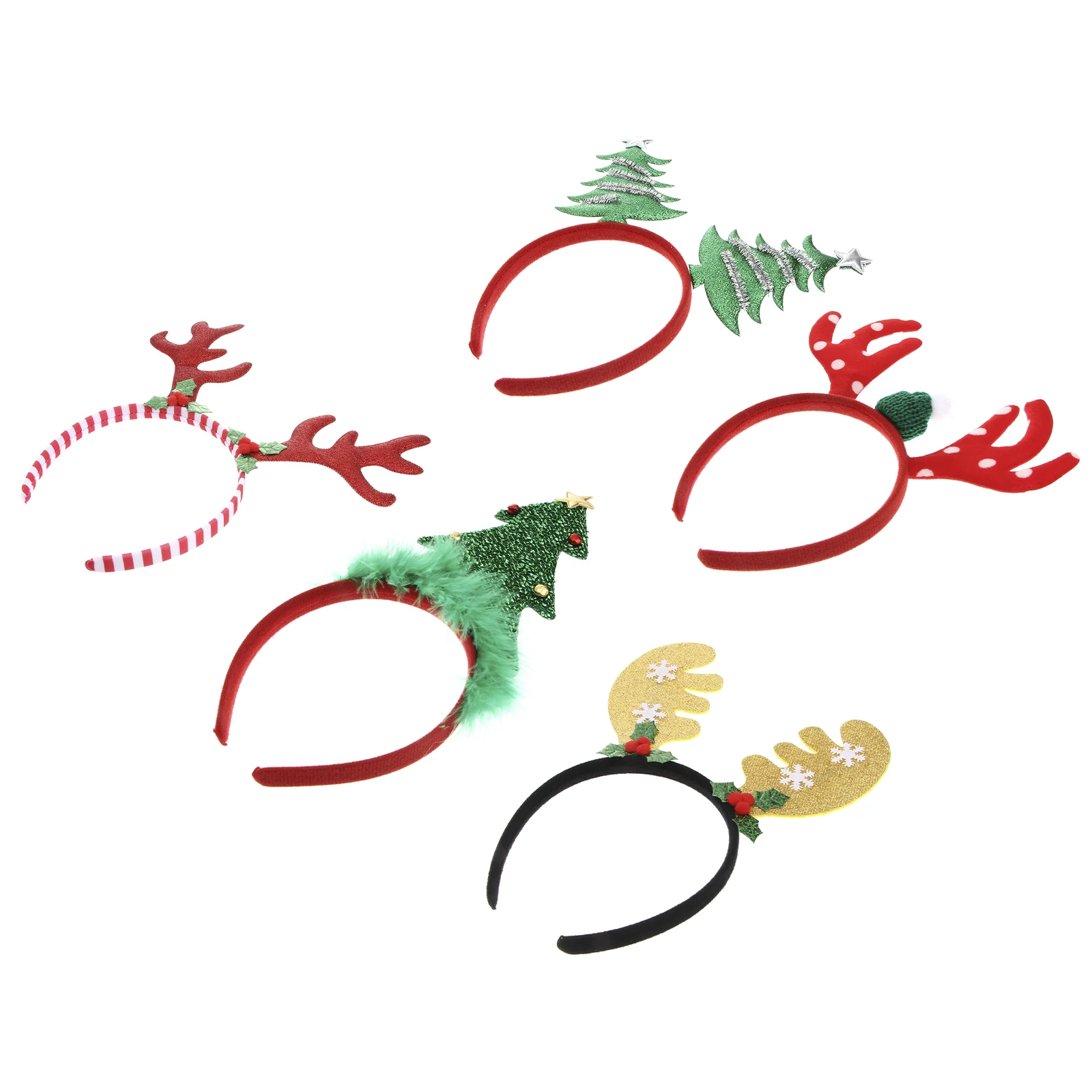 5 Pcs Christmas Hair Hoops Headdresses for Kids Girls Lightweight Safe Comfortable Antler Design Party Christmas Gifts
5 Pcs Christmas Hair Hoops Headdresses for Kids Girls Lightweight Safe Comfortable Antler Design Party Christmas Gifts