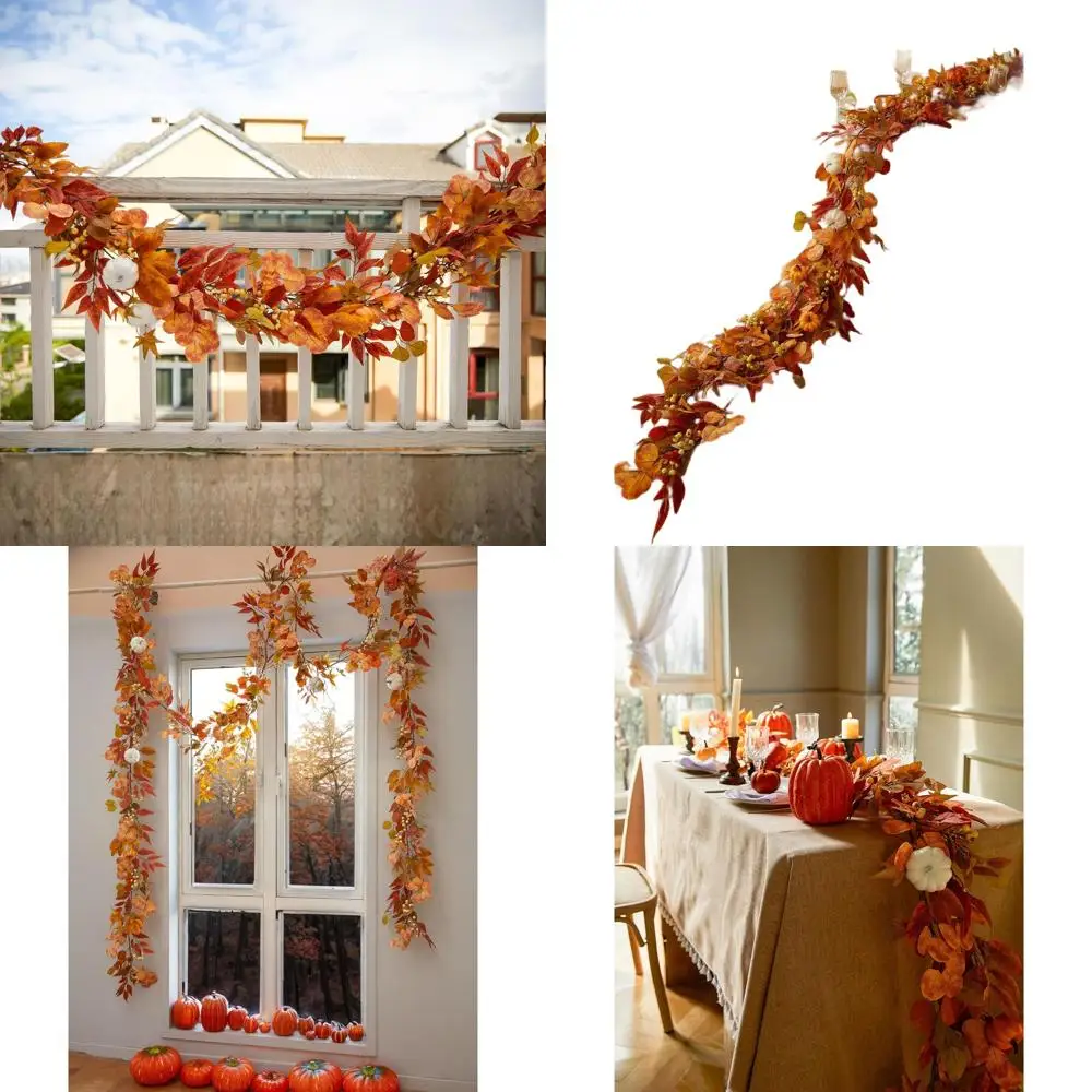 Осенняя гирлянда из кленового листа, искусственная лоза 13 футов на День Благодарения, дом, свадьба, вечеринку, Рождество, декор на Хэллоуин
Осенняя гирлянда из кленового листа, искусственная лоза 13 футов на День Благодарения, дом, свадьба, вечеринку, Рождество, декор на Хэллоуин