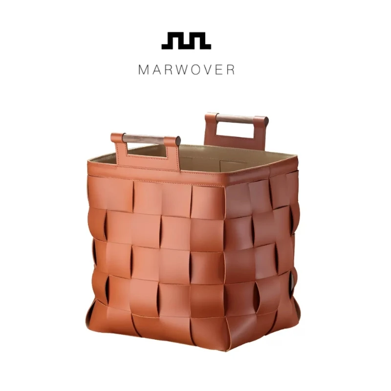Nordic large leather woven storage basket high value light luxury Internet celebrity
Nordic large leather woven storage basket high value light luxury Internet celebrity