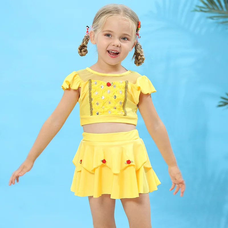 Round Yuan Cute Girl 2-Pieces Swimwear Princess Cartoon Design Kids Swimsuit Children Summer Beach Colorful Wear Size100-150
Round Yuan Cute Girl 2-Pieces Swimwear Princess Cartoon Design Kids Swimsuit Children Summer Beach Colorful Wear Size100-150