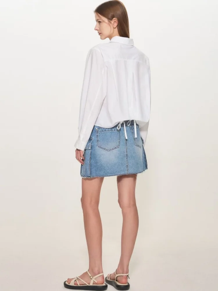 Summer New Sle Korean Simple Casual Loose Slimming irt with Belt Single Button Ba Split Commute Sle Cotton Long Sve
Summer New Sle Korean Simple Casual Loose Slimming irt with Belt Single Button Ba Split Commute Sle Cotton Long Sve