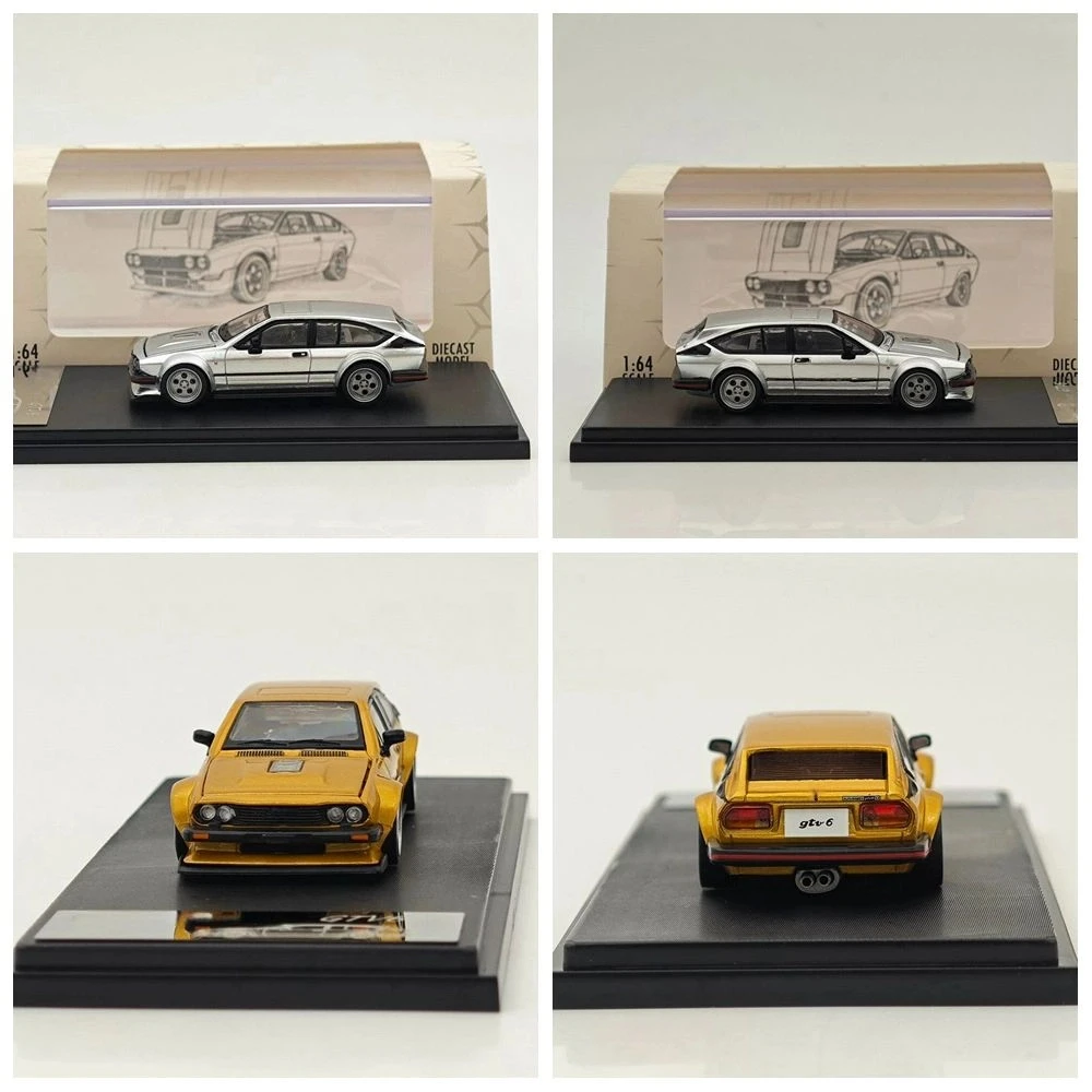 Rhino Model RM 1/64 GTV6 Gold/Silver Diecast Toys Car Models Collection Gifts
Rhino Model RM 1/64 GTV6 Gold/Silver Diecast Toys Car Models Collection Gifts