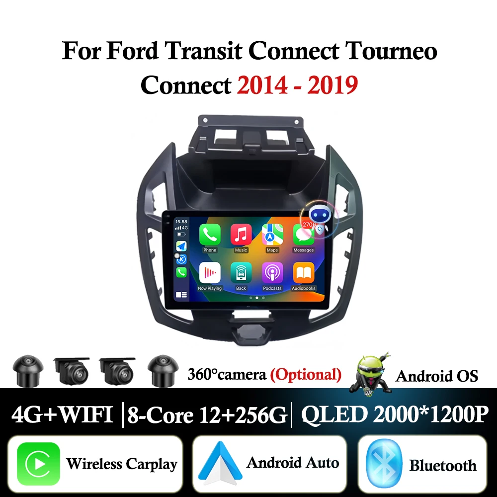 for Ford Transit Connect Tourneo Connect 2014 2015 2016 2017 2018 2019 Car Radio Video Multimedia Player Android Auto Carplay
for Ford Transit Connect Tourneo Connect 2014 2015 2016 2017 2018 2019 Car Radio Video Multimedia Player Android Auto Carplay