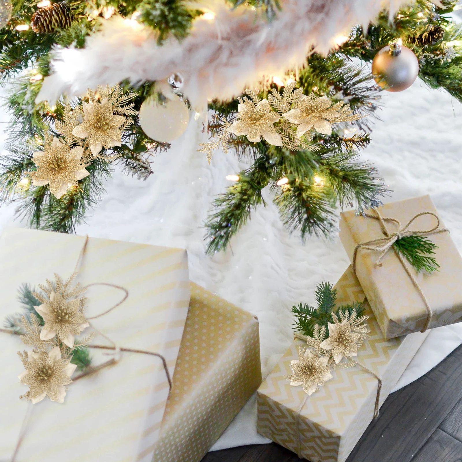 2 Pcs Outdoor Christmas Decor Flower Decorations Tree Hanging Xmas Pendant Artificial Simulated Golden
2 Pcs Outdoor Christmas Decor Flower Decorations Tree Hanging Xmas Pendant Artificial Simulated Golden