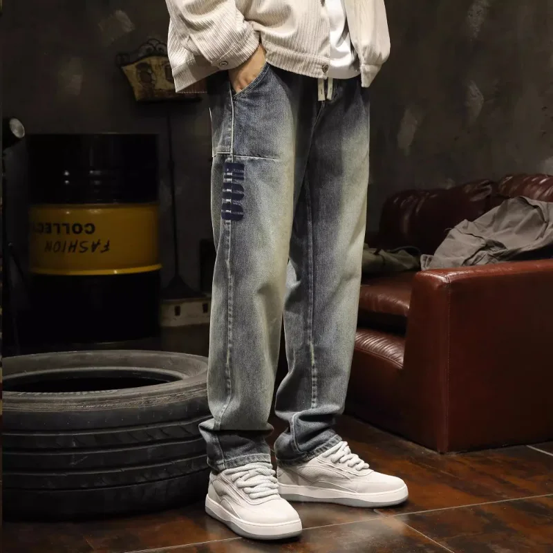 Fashion trend large size jeans long pants men spring and summer thin loose straight casual American retro everything new
Fashion trend large size jeans long pants men spring and summer thin loose straight casual American retro everything new