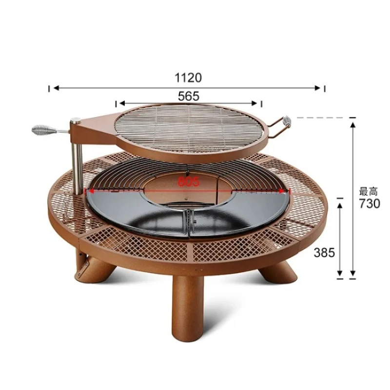 Roasting stove, tea brewing in the courtyard, camping campfire, charcoal barbecue table
Roasting stove, tea brewing in the courtyard, camping campfire, charcoal barbecue table