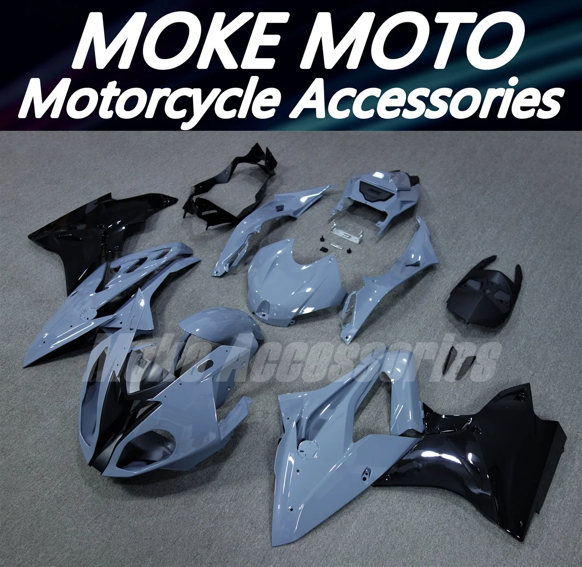 Moke moto Motorcycle Fairings Kit Fit For S1000rr 2017 2018 Bodywork Set High Quality ABS Injection New Gray Black
Moke moto Motorcycle Fairings Kit Fit For S1000rr 2017 2018 Bodywork Set High Quality ABS Injection New Gray Black
