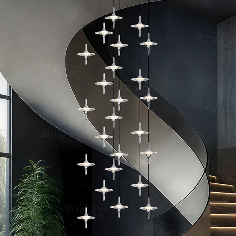 Modern home decor led lights pendant light lamps forstaircase Chandeliers for living room hanging light indoor lighting
Modern home decor led lights pendant light lamps forstaircase Chandeliers for living room hanging light indoor lighting