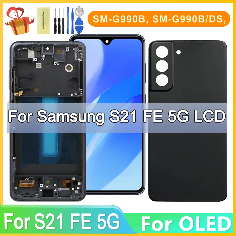 OLED For Samsung S21 FE 5G G990 G990B G990U G990B/DS G990E LCD Display with touch screen Ditigitizer With frame
OLED For Samsung S21 FE 5G G990 G990B G990U G990B/DS G990E LCD Display with touch screen Ditigitizer With frame