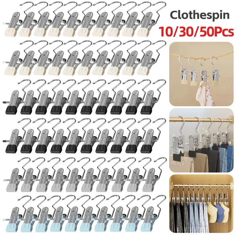 10-100pcs Stainless Steel Clothespins Laundry Clothes Pegs Hook Portable Hanging Clothes Clip Wardrobe Clothes Organizer Hanger
10-100pcs Stainless Steel Clothespins Laundry Clothes Pegs Hook Portable Hanging Clothes Clip Wardrobe Clothes Organizer Hanger