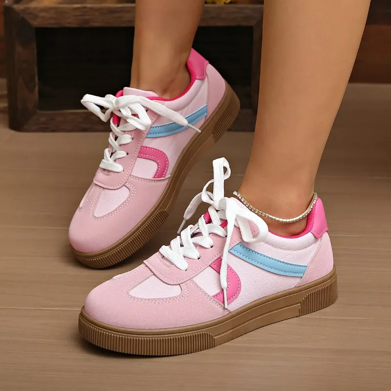 Women's Flat Bottom Sports Shoes Hot Sale Mixed Colors Spring Autumn New Style Sneakers Casual Leisure Student Flats Rubber Sole
Women's Flat Bottom Sports Shoes Hot Sale Mixed Colors Spring Autumn New Style Sneakers Casual Leisure Student Flats Rubber Sole