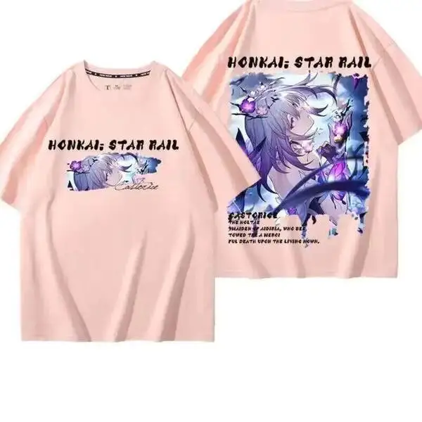 Аниме-игра Honkai: Star Rail Cos Castorice, унисекс, 2025 г., повседневный и свободный повседневный топ с короткими рукавами и круглым вырезом Prezzie
Аниме-игра Honkai: Star Rail Cos Castorice, унисекс, 2025 г., повседневный и свободный повседневный топ с короткими рукавами и круглым вырезом Prezzie