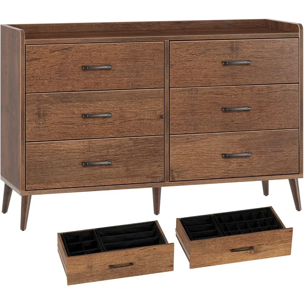 Drawer Dresser Quick Install, 6 Wooden Drawers Storage Dresser with Set of 4 Foldable Drawer
Drawer Dresser Quick Install, 6 Wooden Drawers Storage Dresser with Set of 4 Foldable Drawer