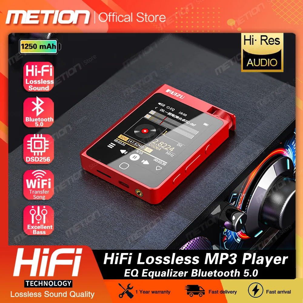 Bluetooth 5.0 HiFi Lossless Music MP3 Player 16G Support EQ Equalization Adjustment MP3 Audio Player Mini Portable Sport Walkman
Bluetooth 5.0 HiFi Lossless Music MP3 Player 16G Support EQ Equalization Adjustment MP3 Audio Player Mini Portable Sport Walkman