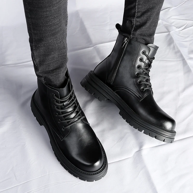 2023 New Business Dating Formal Party Shoes Black Versatile Boots for Men Winter Boots Men Waterproof Lace Up Short Ankle Boots
2023 New Business Dating Formal Party Shoes Black Versatile Boots for Men Winter Boots Men Waterproof Lace Up Short Ankle Boots