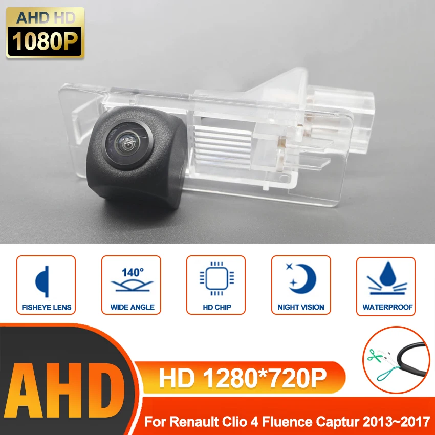 AHD 720P 140 Degree Fish-eye Lens Car Rear View Reverse Backup Camera For Renault Clio 4 Fluence Captur 2013 2014 2015 2016 2017
AHD 720P 140 Degree Fish-eye Lens Car Rear View Reverse Backup Camera For Renault Clio 4 Fluence Captur 2013 2014 2015 2016 2017