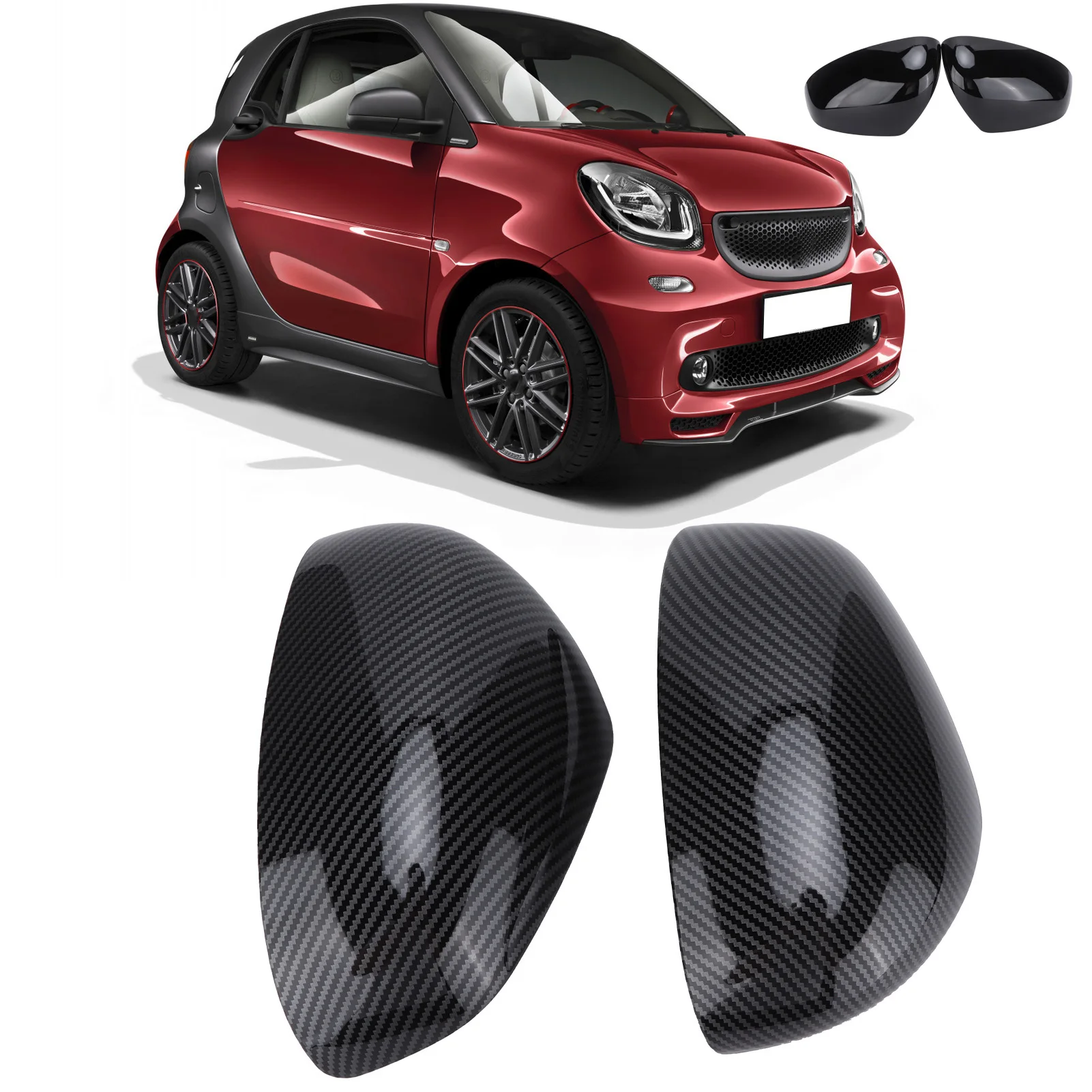Pair Rearview Mirror Stick On Protective Housing Replacement for Smart Fortwo/Forfour 453 2015‑2021 Side Mirror Protector
Pair Rearview Mirror Stick On Protective Housing Replacement for Smart Fortwo/Forfour 453 2015‑2021 Side Mirror Protector