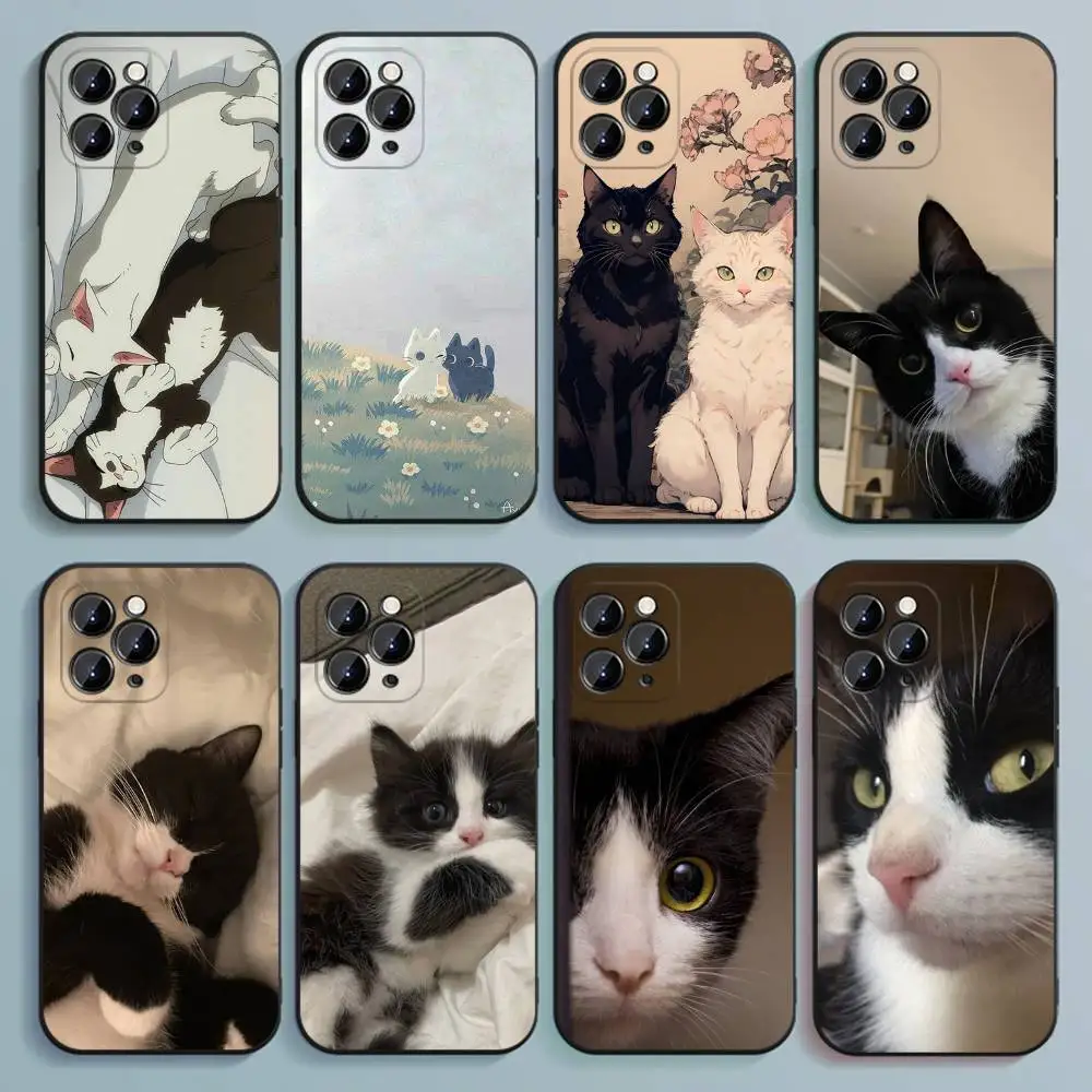 Cute Black and White Cat Phone Case For iPhone 17,16,15,14,13,12,Pro,Max,Plus,E,SE4,Air,Mini Black Soft Cover
Cute Black and White Cat Phone Case For iPhone 17,16,15,14,13,12,Pro,Max,Plus,E,SE4,Air,Mini Black Soft Cover