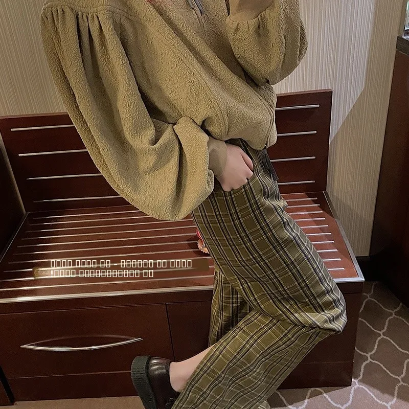 VIMAS Retro Sle High Waist Straight Leg Suit Pants Long Slit Design Illusional Height And Length Legs Faionable Women's C...
VIMAS Retro Sle High Waist Straight Leg Suit Pants Long Slit Design Illusional Height And Length Legs Faionable Women's C...