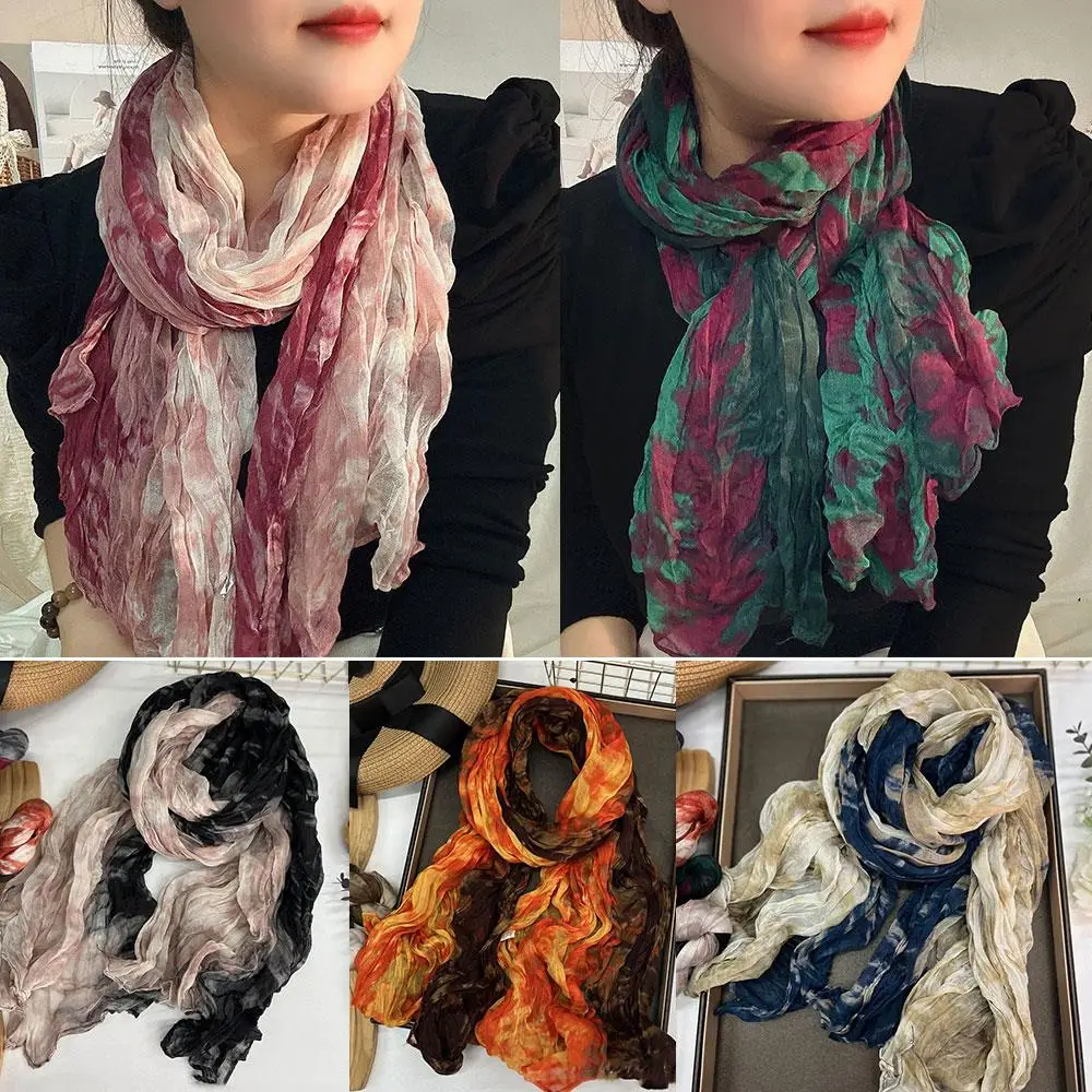Длинный шарф с градиентом, окрашенный в галстук шарф, женский хиджаб, платок, плиссированный, элегантный, зимний, теплый, модные женские шарфы, бандана
Длинный шарф с градиентом, окрашенный в галстук шарф, женский хиджаб, платок, плиссированный, элегантный, зимний, теплый, модные женские шарфы, бандана