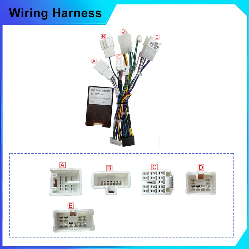 For lexus rx300 1998-2001 Android Car radio Canbus Box Decoder 16 pin stereo Wiring Harness Plug Power Cable
For lexus rx300 1998-2001 Android Car radio Canbus Box Decoder 16 pin stereo Wiring Harness Plug Power Cable