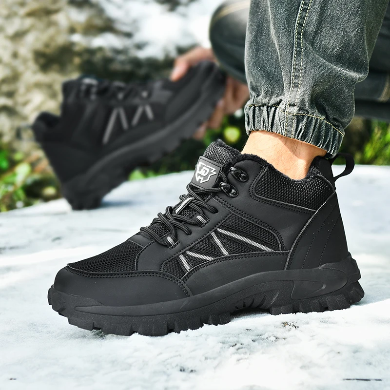 Unisex High-Top Cotton-Padded Boots - Winter Outdoor Hiking Work Boots, Thick-Soled Non-Slip Wear-Resistant Warm Couple Shoes
Unisex High-Top Cotton-Padded Boots - Winter Outdoor Hiking Work Boots, Thick-Soled Non-Slip Wear-Resistant Warm Couple Shoes