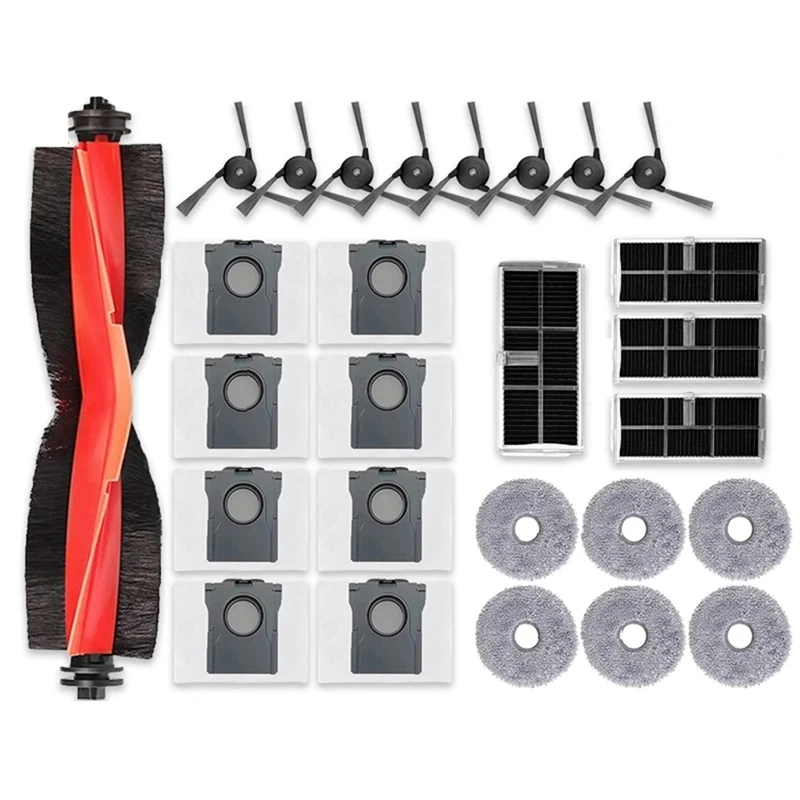 For Dreame Bot X40/X40 Pro/X40 Ultra Robot Vacuum Replacement Main Brush HEPA Filter Mop Pads Dust Bags Spare Parts
For Dreame Bot X40/X40 Pro/X40 Ultra Robot Vacuum Replacement Main Brush HEPA Filter Mop Pads Dust Bags Spare Parts