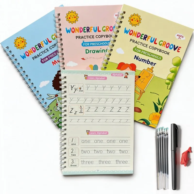 4 English Calligraphy Practice Sets Alphanumeric Exercise Books Letter Writing Activity Exercises 4 Groove Exercise Books
4 English Calligraphy Practice Sets Alphanumeric Exercise Books Letter Writing Activity Exercises 4 Groove Exercise Books