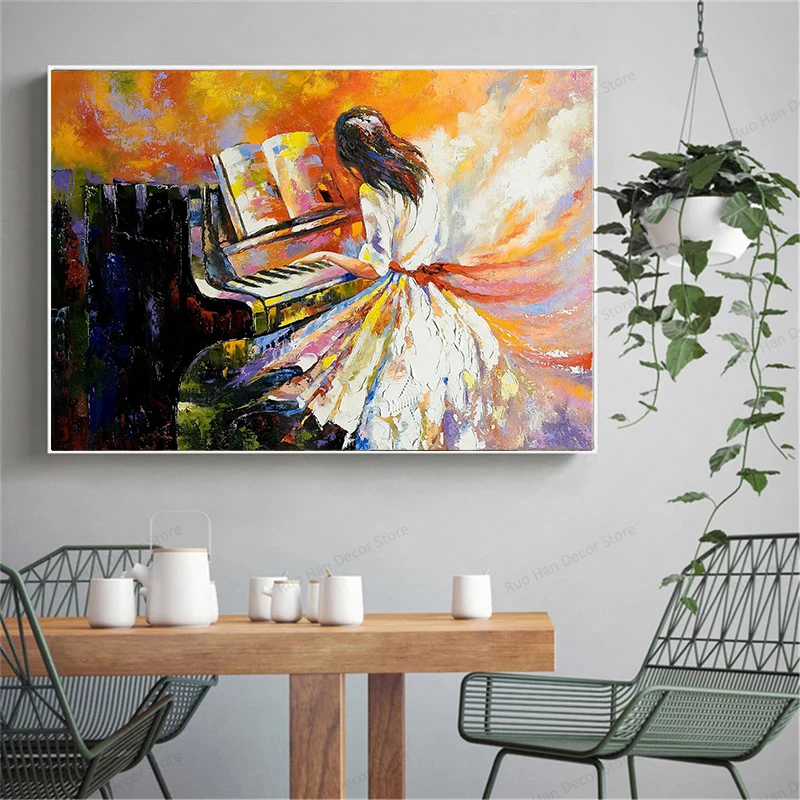 Girl Play the Piano Canvas Prints, Canvas Wall Art Pictures for Living Room Bedroom Home Decor Cuadros
Girl Play the Piano Canvas Prints, Canvas Wall Art Pictures for Living Room Bedroom Home Decor Cuadros