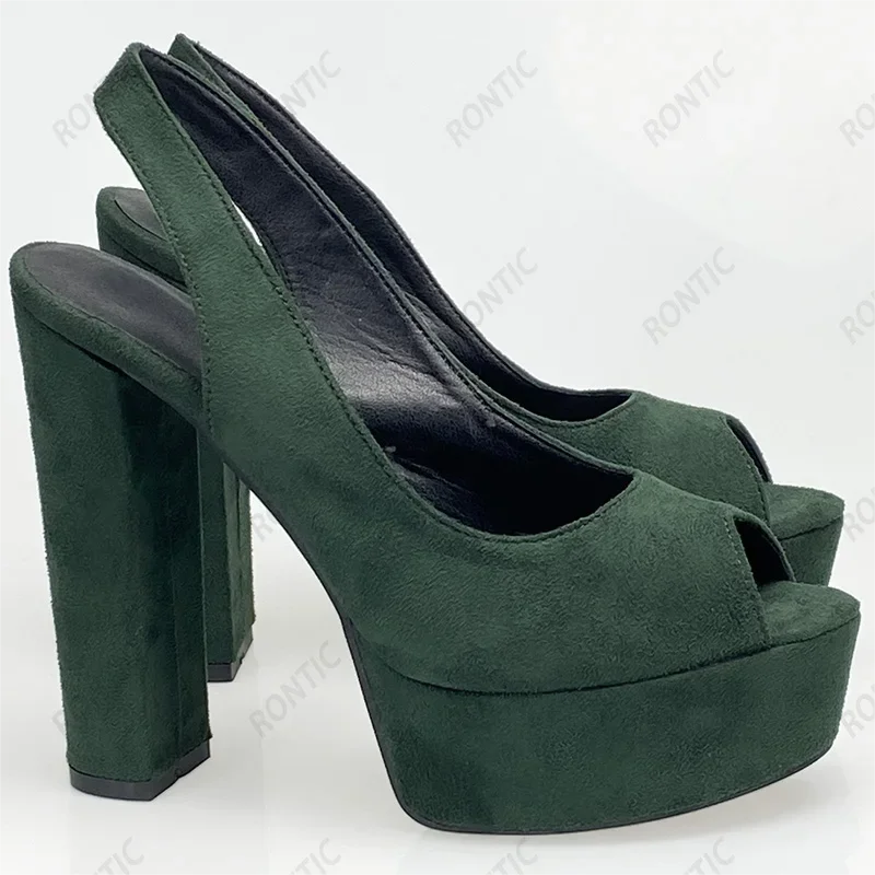 Ronticool/2021 летние женские сандалии ручной работы на платформе, замшевые элегантные туфли унисекс на зеленых каблуках с открытым носком, размер США 36
Ronticool/2021 летние женские сандалии ручной работы на платформе, замшевые элегантные туфли унисекс на зеленых каблуках с открытым носком, размер США 36