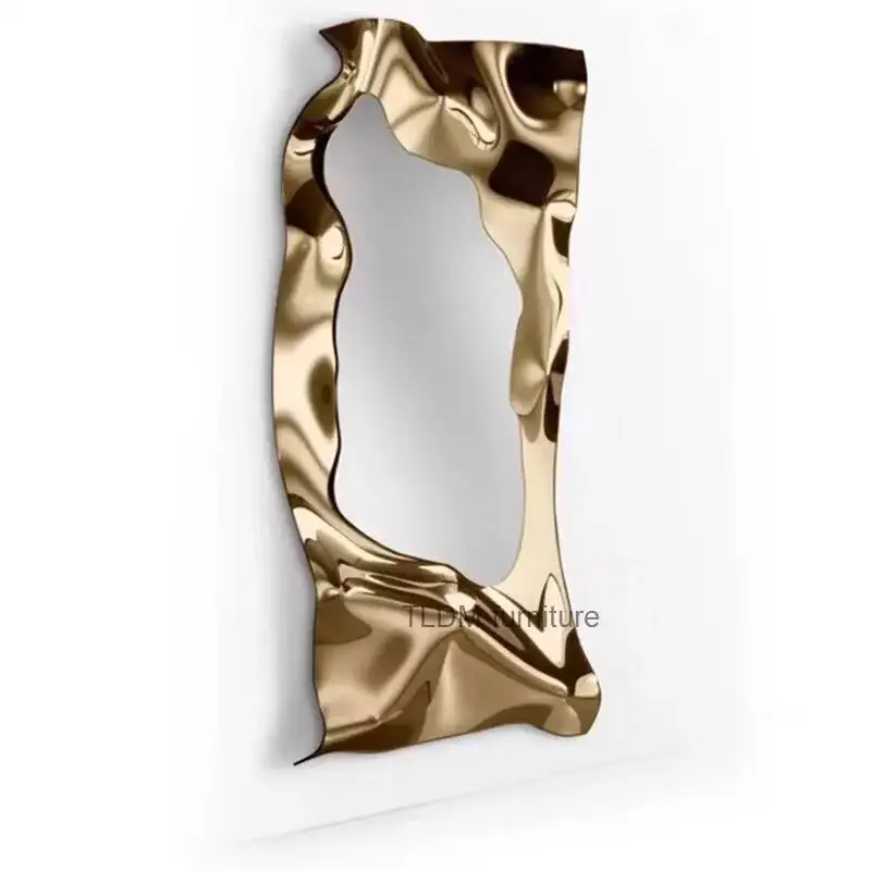 Luxury Stainless Steel Hanging Decorations Living Room Art Irregular Mirror Simple Home Decor Designer Wall Hanging Decoration
Luxury Stainless Steel Hanging Decorations Living Room Art Irregular Mirror Simple Home Decor Designer Wall Hanging Decoration