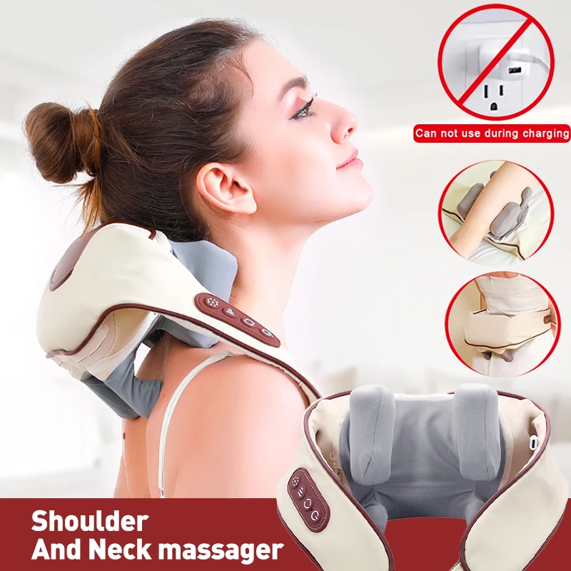 Электрический массажер для боли в шее и плечах, горячий компресс, успокаивающий массаж, расслабление мышц шеи, массажная шаль от боли в позвоночнике
Электрический массажер для боли в шее и плечах, горячий компресс, успокаивающий массаж, расслабление мышц шеи, массажная шаль от боли в позвоночнике