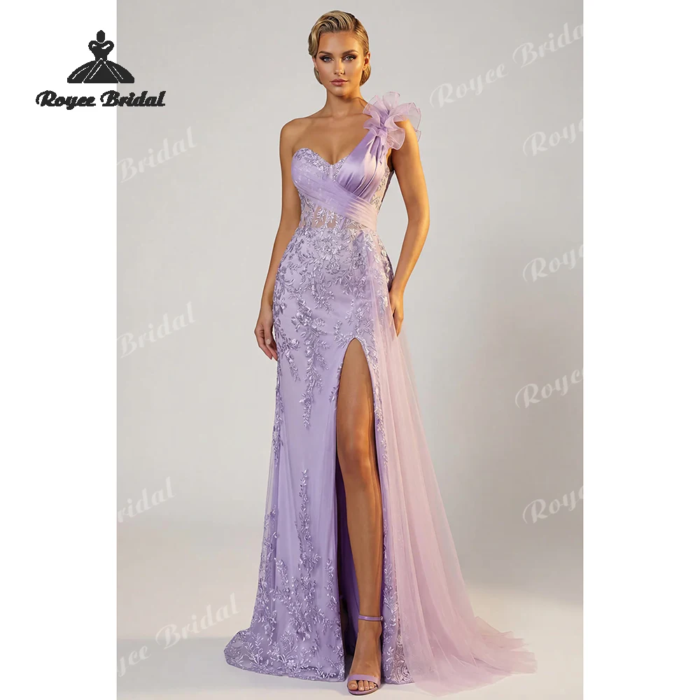 Appliqued Ruffled Mermaid Prom Dresses 2026 One Shoulder vestidos de fiesta elegantes Customized платье на выпу
Appliqued Ruffled Mermaid Prom Dresses 2026 One Shoulder vestidos de fiesta elegantes Customized платье на выпу