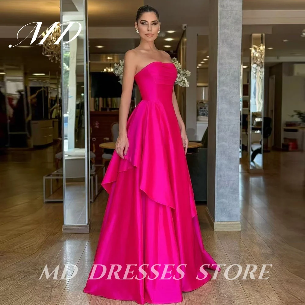 MD Modern Pink A-line Evening Gown For Women Sleeveless Tiered Special occasion vestidos de fiesta customised Prom Gown 2025
MD Modern Pink A-line Evening Gown For Women Sleeveless Tiered Special occasion vestidos de fiesta customised Prom Gown 2025