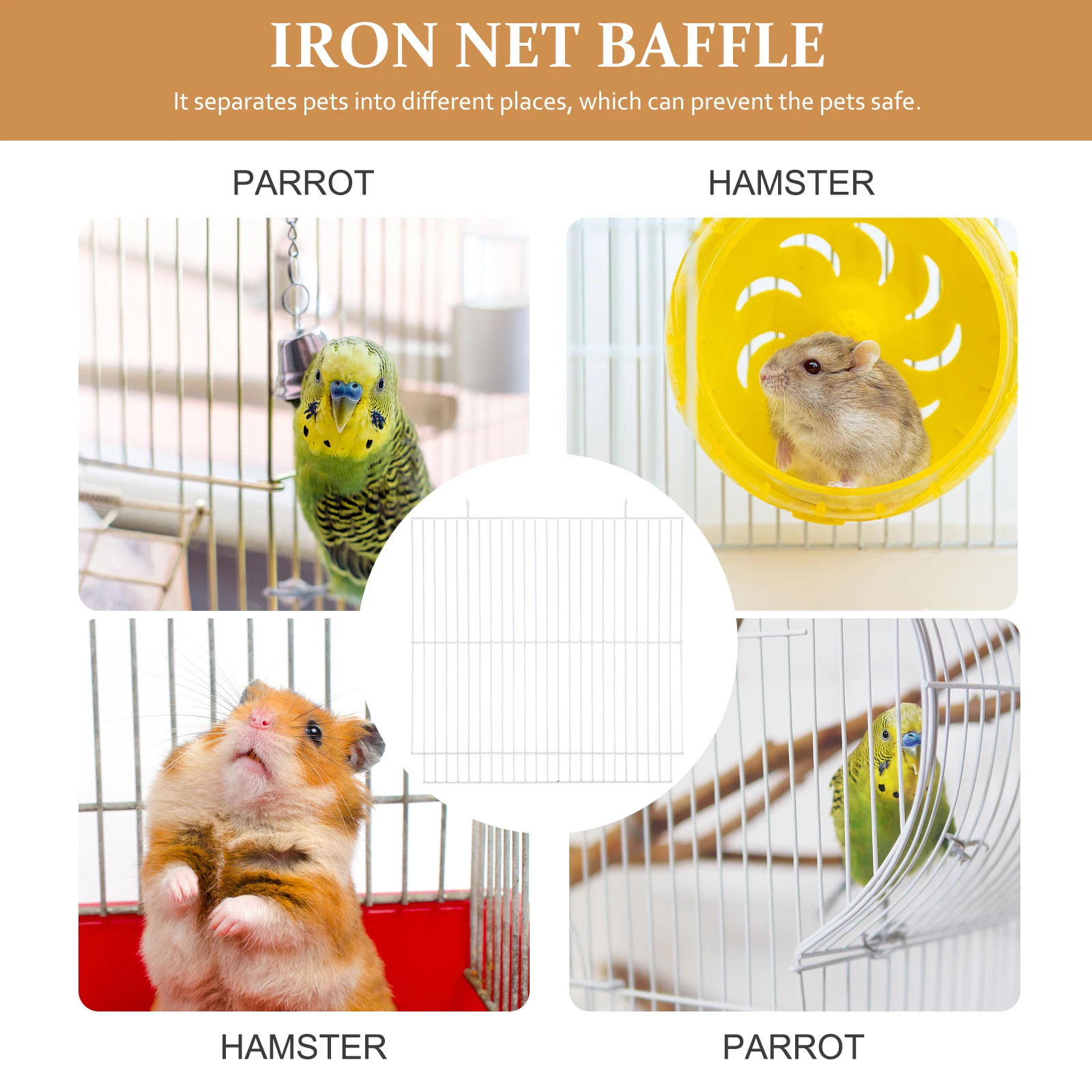 47*30*30Cm Iron Pet Cage Segregation Plate Durable Net Baffle For Hamster Small Animal Cage Divider White Easy Install Safe Use
47*30*30Cm Iron Pet Cage Segregation Plate Durable Net Baffle For Hamster Small Animal Cage Divider White Easy Install Safe Use