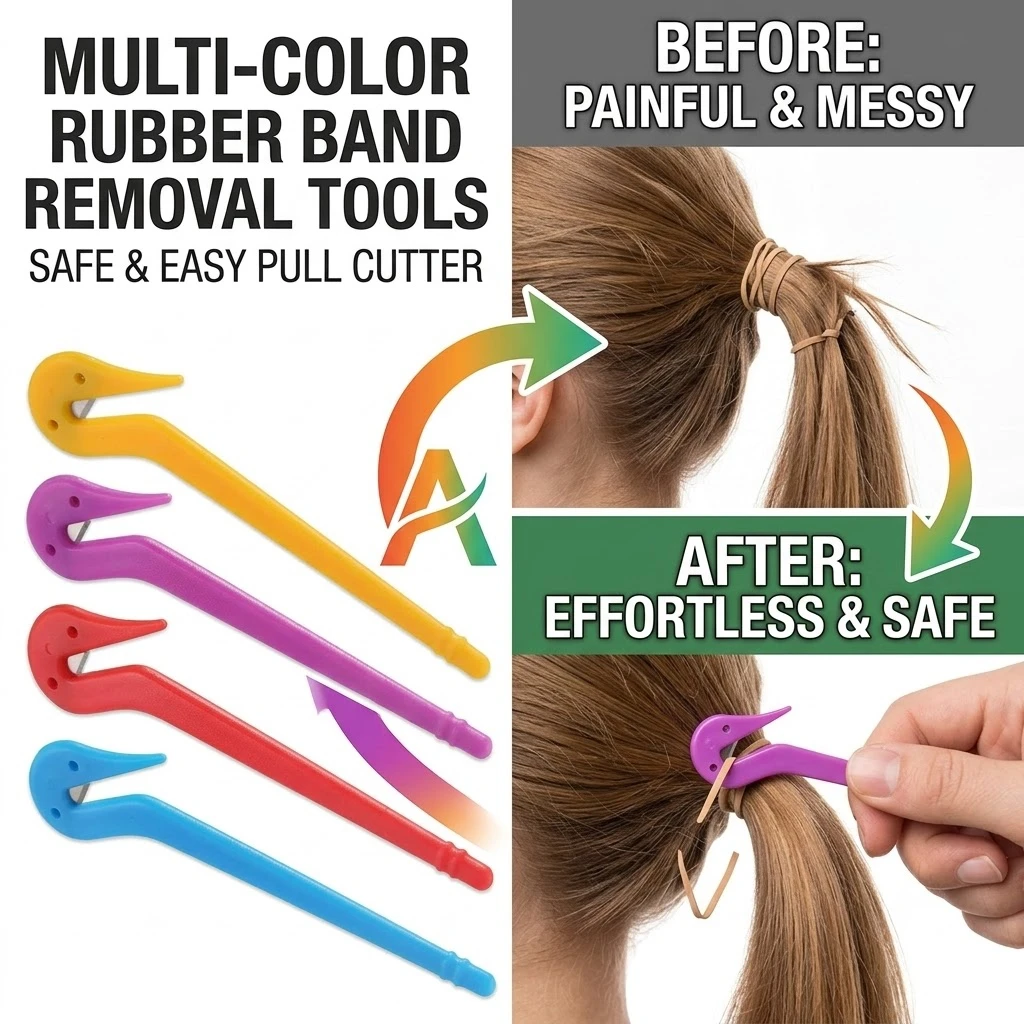 5Pcs Hair Band Removal Tool Gentle Elastic Rubber Cutter Child Safe Hook Ponytail Tie Remover Girls Hair Styling Accessories
5Pcs Hair Band Removal Tool Gentle Elastic Rubber Cutter Child Safe Hook Ponytail Tie Remover Girls Hair Styling Accessories