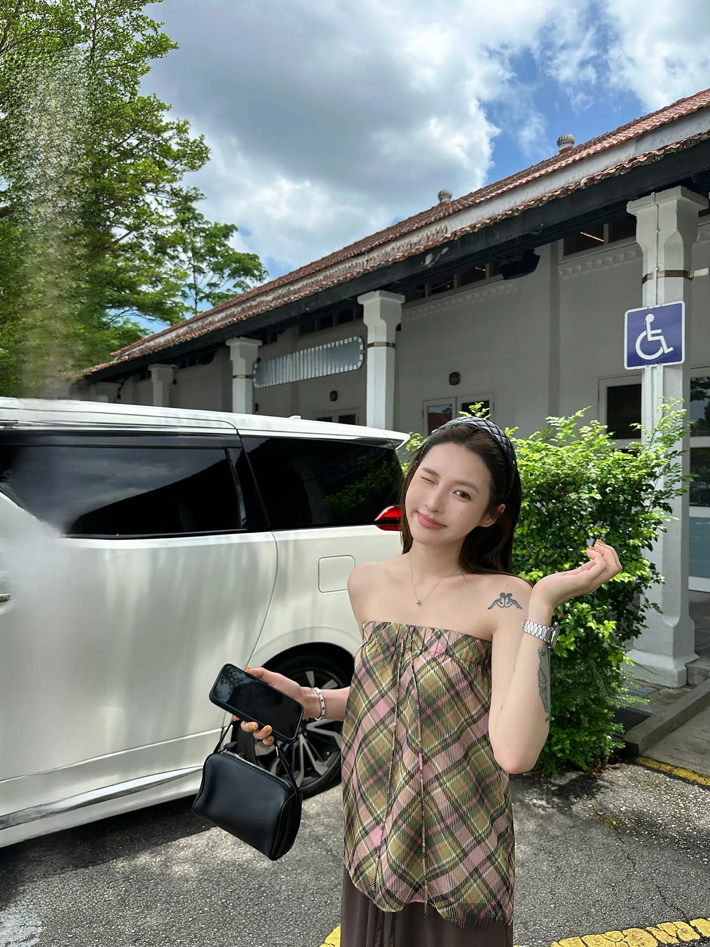 NingSi Drawstring Plaid Elastic Two-Way Women's Tank Top Korean Design Slimming Summer Breathable Mid-Length Shirt
NingSi Drawstring Plaid Elastic Two-Way Women's Tank Top Korean Design Slimming Summer Breathable Mid-Length Shirt