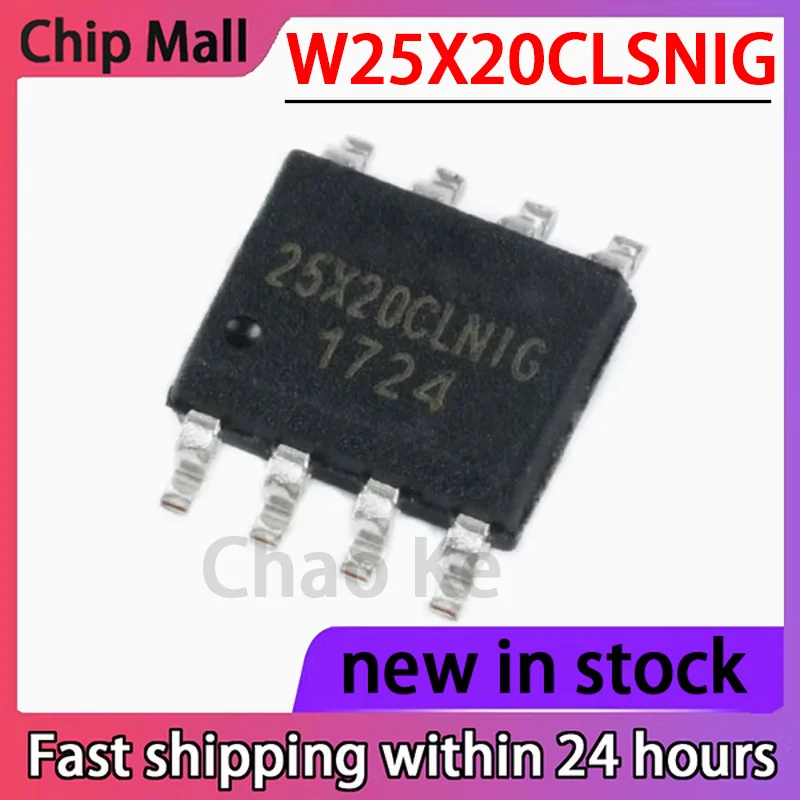 5PCS W25X20CLSNIG SMT SOIC-8 2Mbit SPI FLASH Memory Chip
5PCS W25X20CLSNIG SMT SOIC-8 2Mbit SPI FLASH Memory Chip