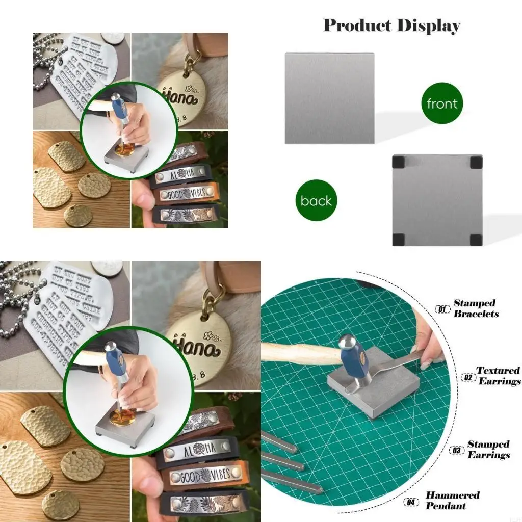 Antislip and Shock Absorbing Flat Anvil Jewelry Tool Metal Benches Block
Antislip and Shock Absorbing Flat Anvil Jewelry Tool Metal Benches Block