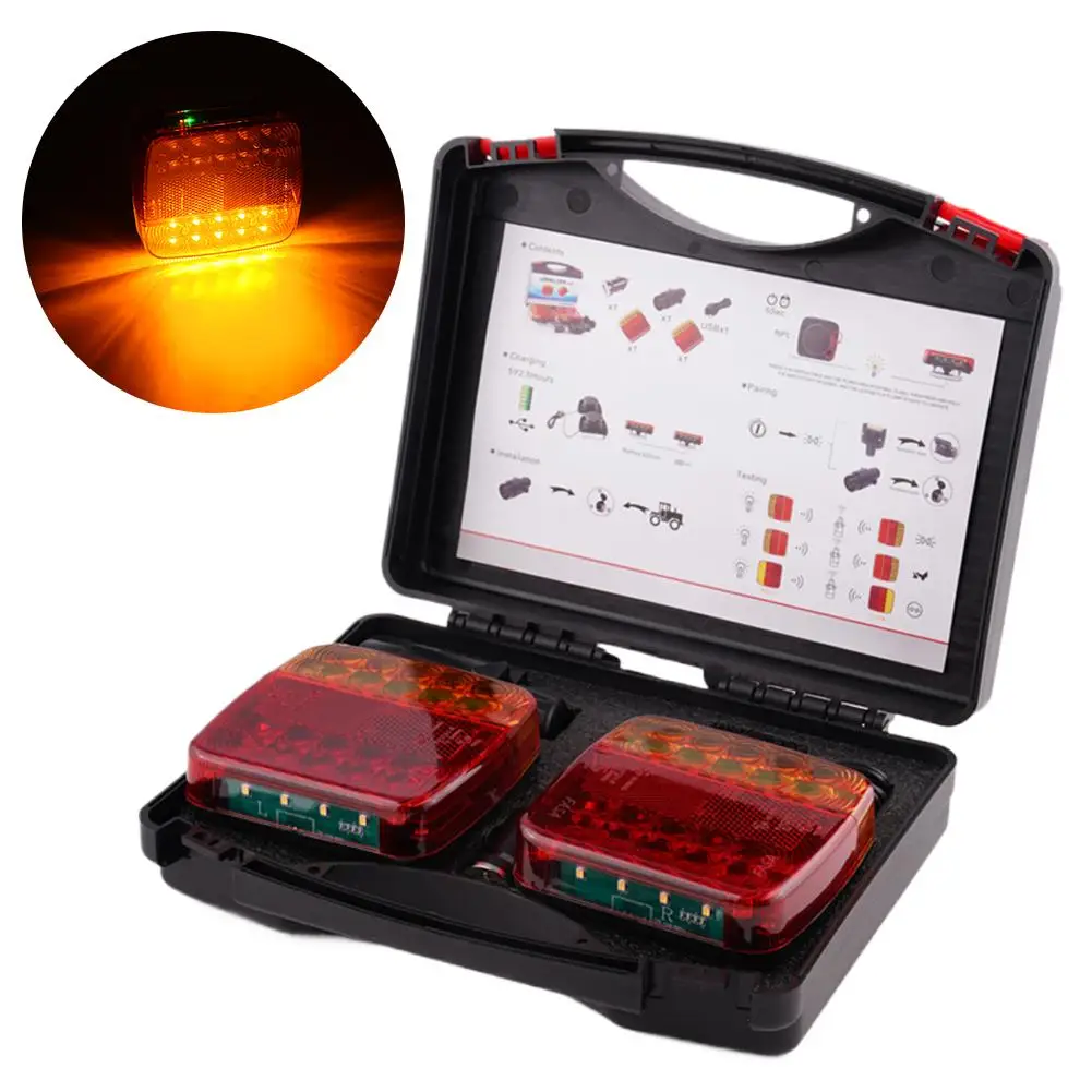 2Pcs Magnetic Wireless LED Trailer Rear Taillight Signal Warning Brake Lamp For Caravan RV Camper Lorry Truck Truck Tail Light2
2Pcs Magnetic Wireless LED Trailer Rear Taillight Signal Warning Brake Lamp For Caravan RV Camper Lorry Truck Truck Tail Light2
