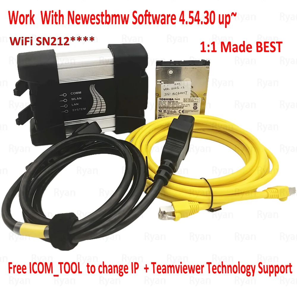 Новейший диагностический сканер ICOM NEXT WIFI с опциональным HDD 2025.12 для автодиагностики и программирования, работающий с новейшим ПО
Новейший диагностический сканер ICOM NEXT WIFI с опциональным HDD 2025.12 для автодиагностики и программирования, работающий с новейшим ПО