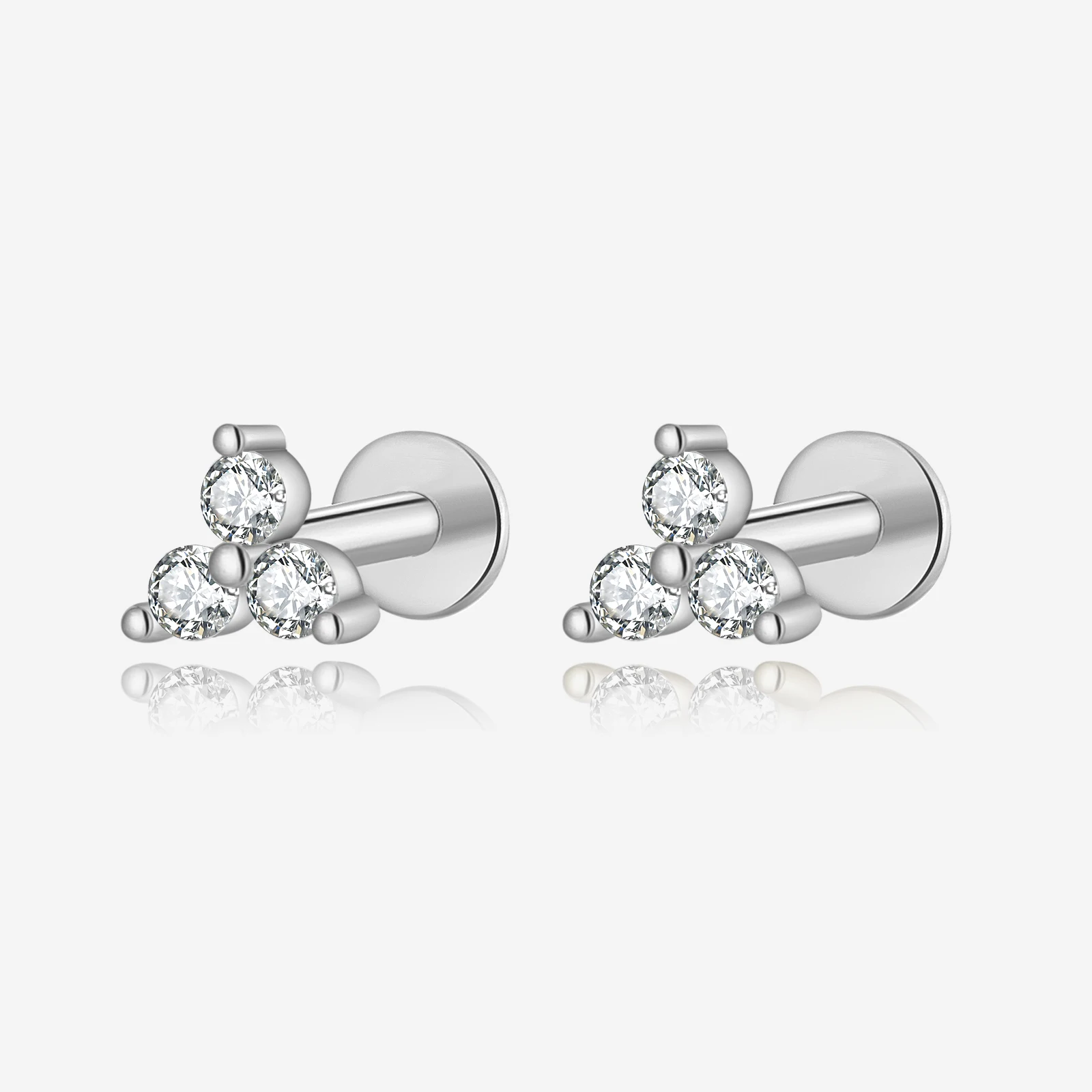 VEWANT New 925 Sterling Silver Gold Three Zircon CZ Stud Earring Clips Piercing Pendientes 2025 Simple Fine Jewelry Gift
VEWANT New 925 Sterling Silver Gold Three Zircon CZ Stud Earring Clips Piercing Pendientes 2025 Simple Fine Jewelry Gift