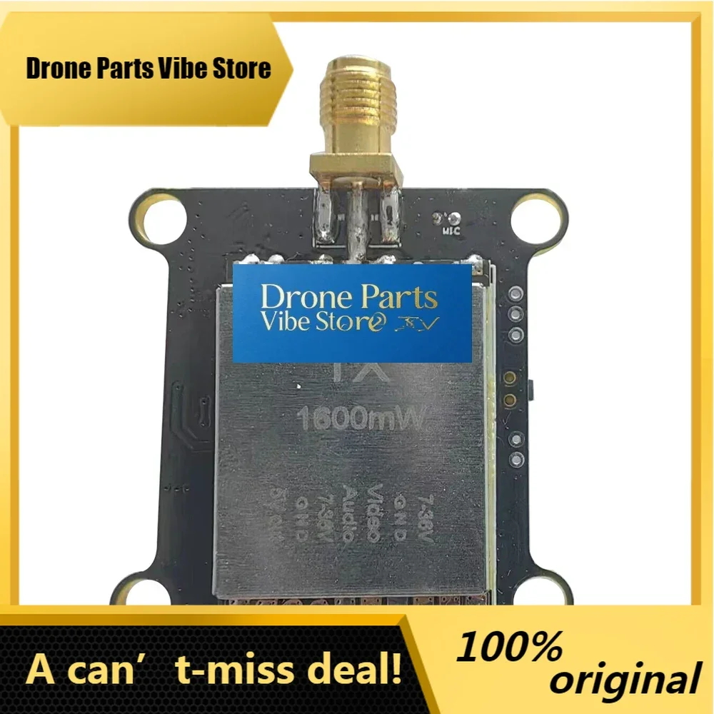 DronePRCMOY 1.2G 1.3G 1060~1380MHz 1.6W 0.1mW/25mW/800mW/1600mW Video Transmitter VTX For FPV Racing Drone Long Range
DronePRCMOY 1.2G 1.3G 1060~1380MHz 1.6W 0.1mW/25mW/800mW/1600mW Video Transmitter VTX For FPV Racing Drone Long Range