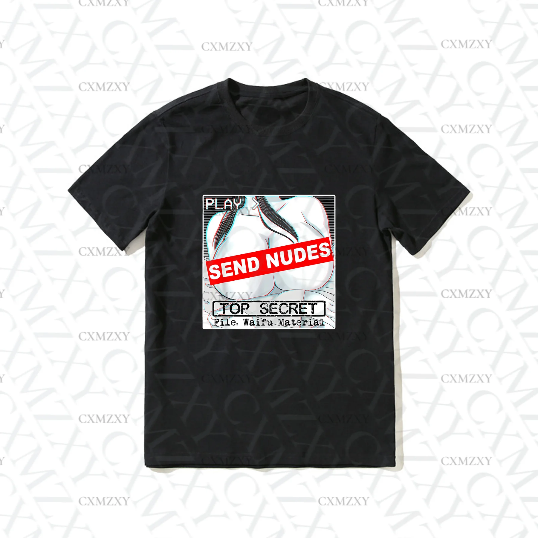 2025 Hot Sale Summer 100% Cotton Send Nudes Secret File Waifu Material Ahegao Hentai Anime Ecchi Black T Shirt Men T-shirt
2025 Hot Sale Summer 100% Cotton Send Nudes Secret File Waifu Material Ahegao Hentai Anime Ecchi Black T Shirt Men T-shirt