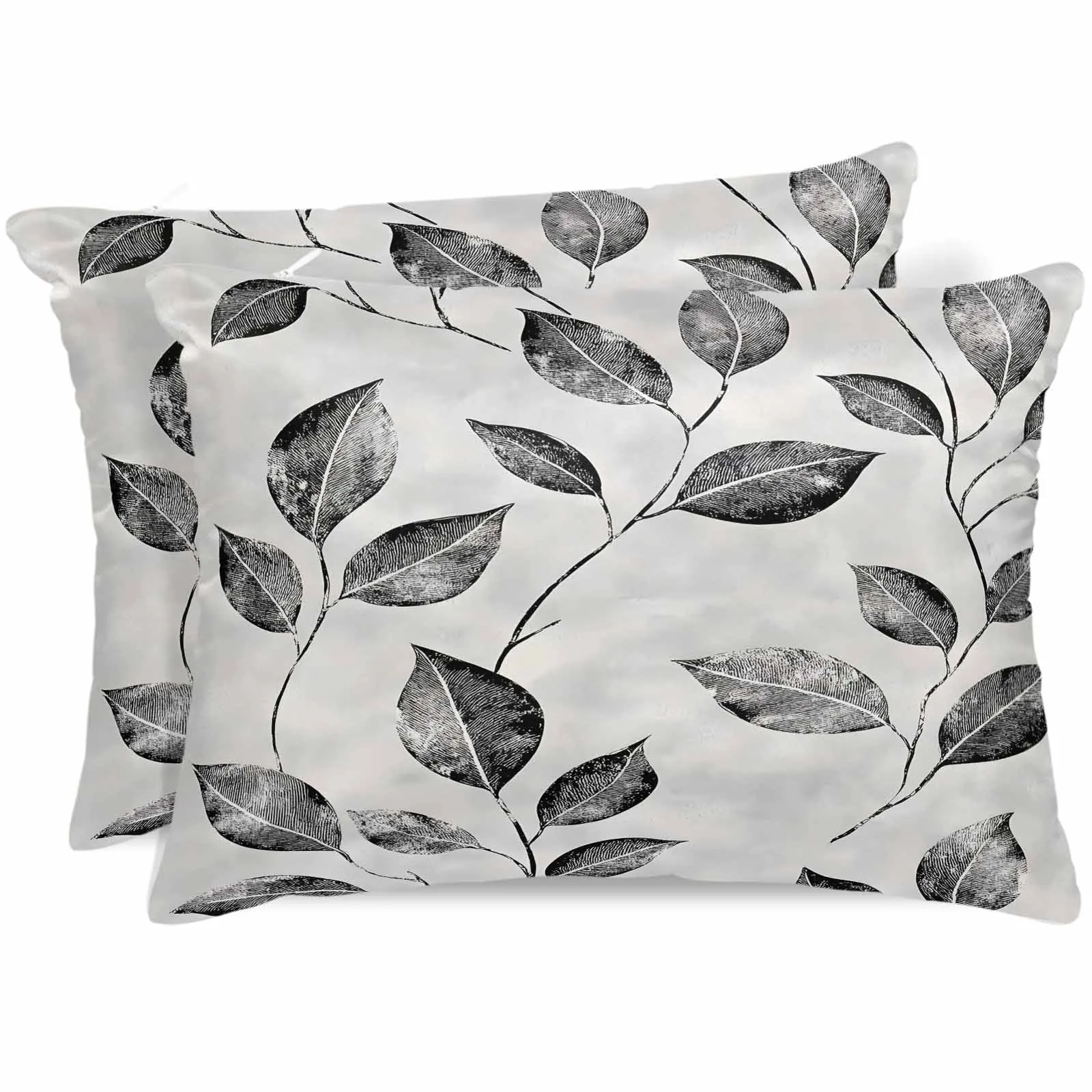 Vintage Grey Overlay Leaves Bed Satin Pillowcase 2pcs Sofa Pillow Cover Case Bedroom Satin Cushion Covers Home Decor
Vintage Grey Overlay Leaves Bed Satin Pillowcase 2pcs Sofa Pillow Cover Case Bedroom Satin Cushion Covers Home Decor